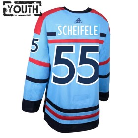 Winnipeg Jets Hockeydrakt Mark Scheifele Anniversary 2023-24 Blå Adidas Authentic - Barn